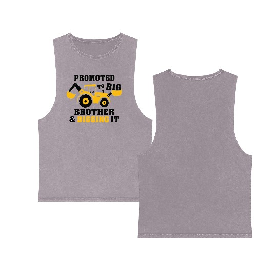 Promoted to big brother & digging it for newborn Double Sided Mineral Wash Tank Tops