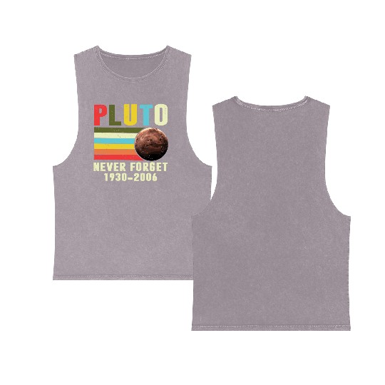 Pluto Never Forget 1930 2006 Double Sided Mineral Wash Tank Tops