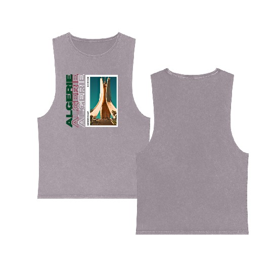 Algeria Independent since 1962 Double Sided Mineral Wash Tank Tops