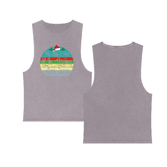 Most Likely To Christmas Know All Xmas Song Lyrics Double Sided Mineral Wash Tank Tops