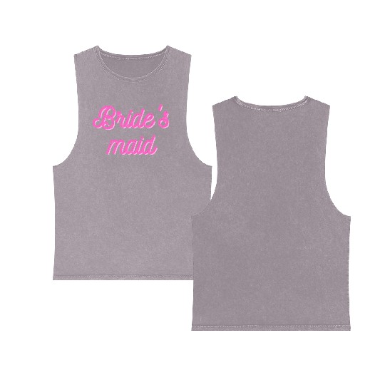 Bride's maid Double Sided Mineral Wash Tank Tops