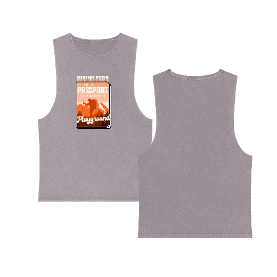 Hiking Gear Is Your Passport To Natures Playground Double Sided Mineral Wash Tank Tops