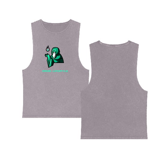 druid lifestyle Double Sided Mineral Wash Tank Tops