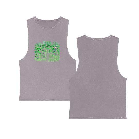 Saint Patrick's Day Miami Florida Double Sided Mineral Wash Tank Tops