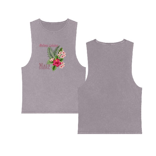 Malama Lahaina: Maui Strong Double Sided Mineral Wash Tank Tops