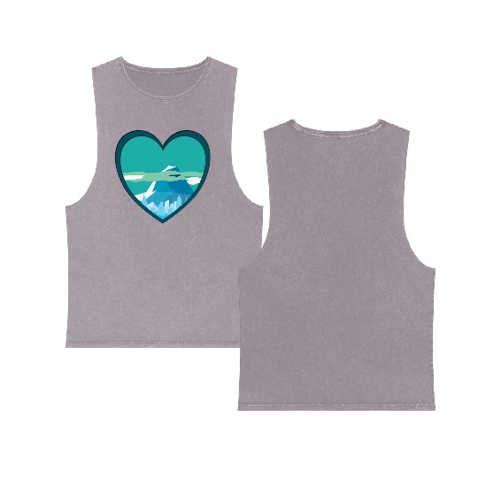 Blue mountain Double Sided Mineral Wash Tank Tops