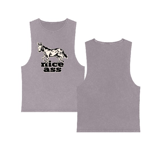 Nice Ass ©WhiteTigerLLC.Com LIKE US ON FACEBOOK Double Sided Mineral Wash Tank Tops