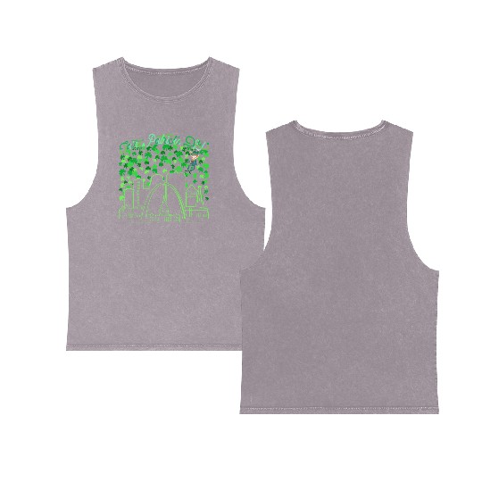 St. Louis Missouri Saint Patrick's Day Double Sided Mineral Wash Tank Tops