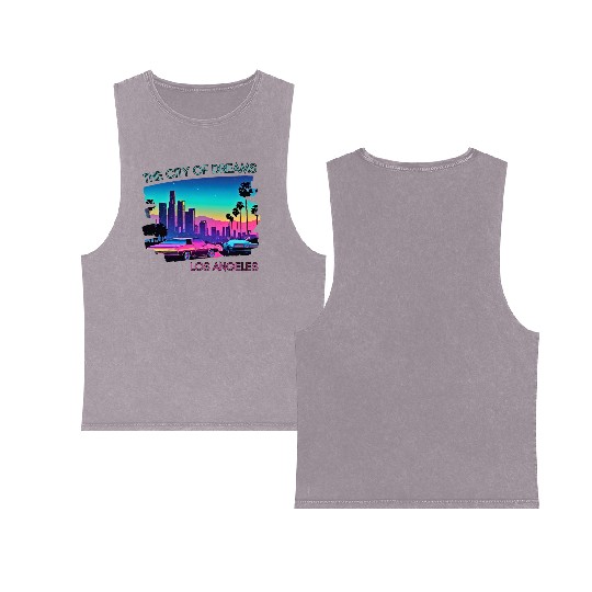 The City Of Dreams Los Angeles Double Sided Mineral Wash Tank Tops
