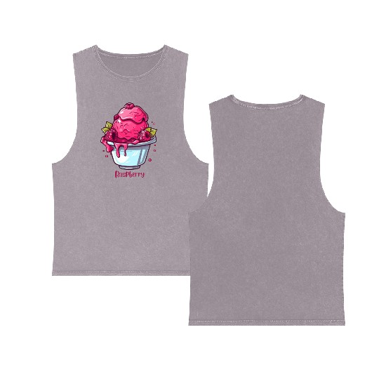 Raspberry Double Sided Mineral Wash Tank Tops