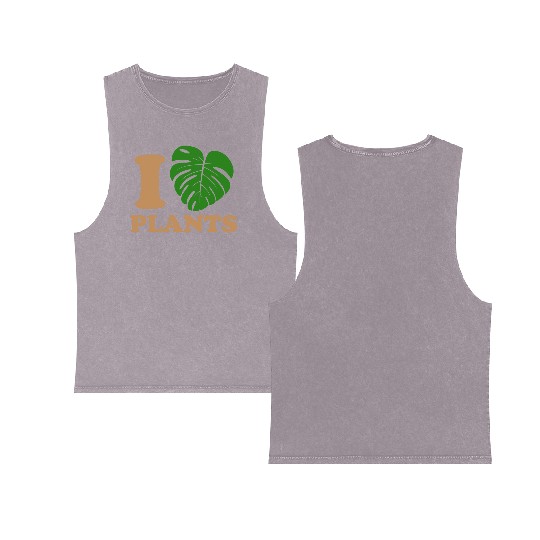 I love plants Double Sided Mineral Wash Tank Tops
