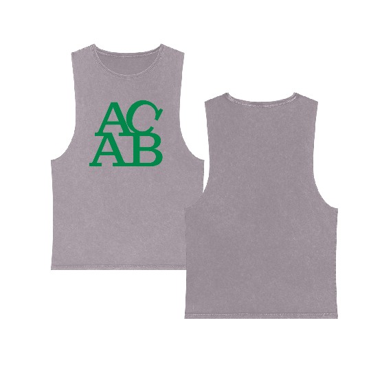 ACAB Celtic Double Sided Mineral Wash Tank Tops