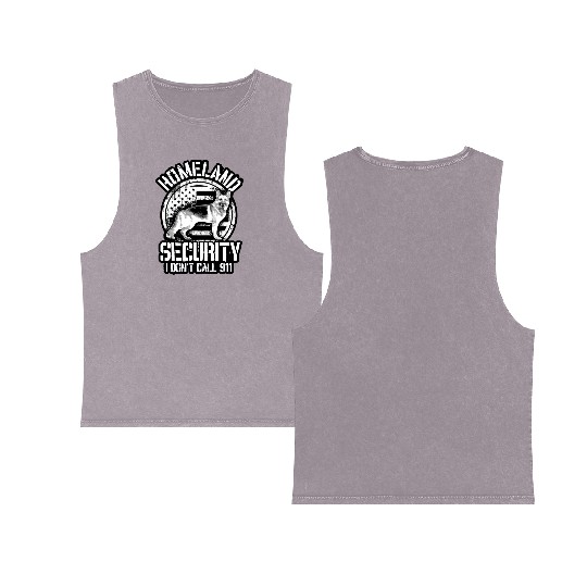 HOMELAND SECURITY Double Sided Mineral Wash Tank Tops