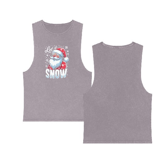 Let It Snow Double Sided Mineral Wash Tank Tops