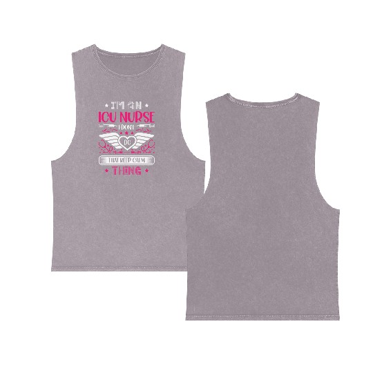 Registered Nurse RN Medical Hospital Healthcare Double Sided Mineral Wash Tank Tops