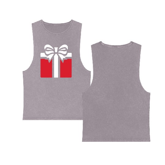Gift box of joy Double Sided Mineral Wash Tank Tops