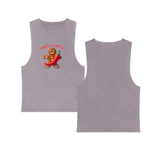 Sweet & Spiced Delights Gingerbread Magic Double Sided Mineral Wash Tank Tops