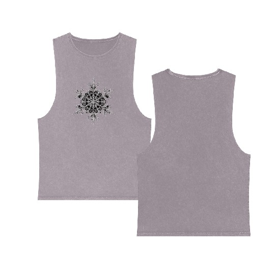 Baroque Snowflake Elegance Double Sided Mineral Wash Tank Tops