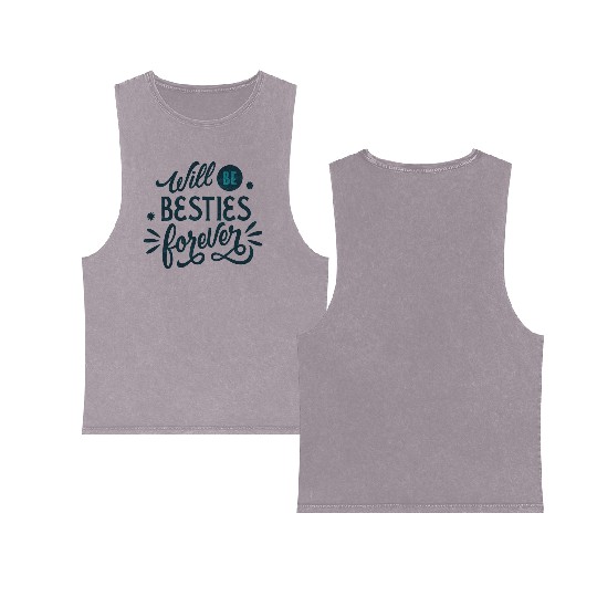 Will be Besties Forever Double Sided Mineral Wash Tank Tops
