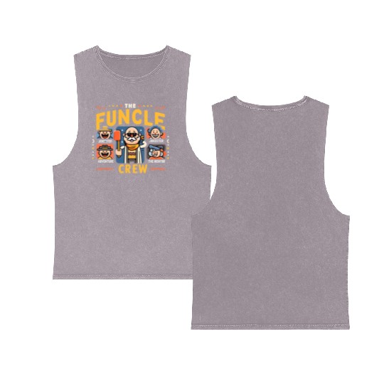 The Funcle Crew: Unlocking the Magic of Unclehood Double Sided Mineral Wash Tank Tops