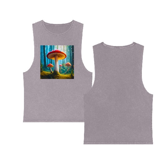 Mellow Mushroom Double Sided Mineral Wash Tank Tops