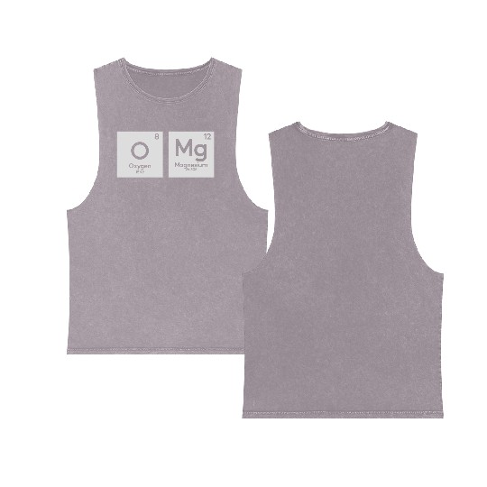 OMG periodic table in chemistry Double Sided Mineral Wash Tank Tops