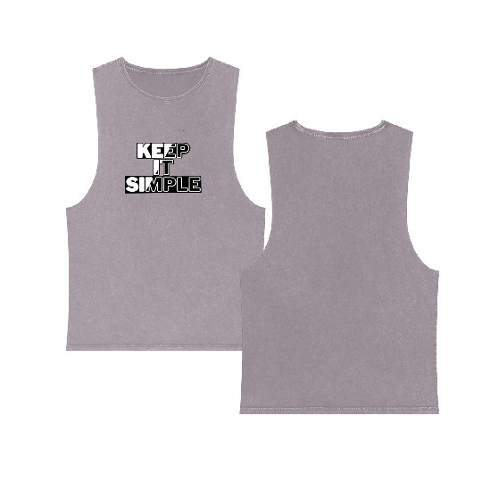 keep it simple Double Sided Mineral Wash Tank Tops