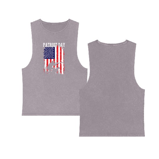 Patriot Day Double Sided Mineral Wash Tank Tops