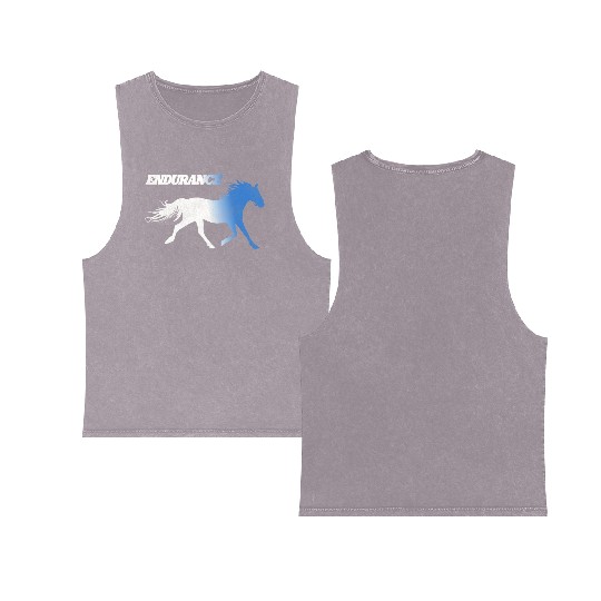 Napoleon Dynamite Running Horses Endurance Double Sided Mineral Wash Tank Tops