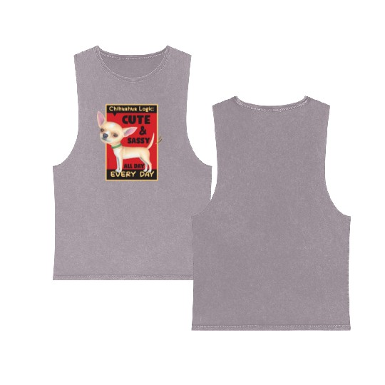 Chihuahua Logic Double Sided Mineral Wash Tank Tops