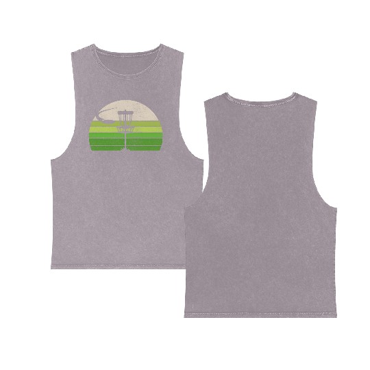 Ultimate Frisbee Disc Golf Double Sided Mineral Wash Tank Tops