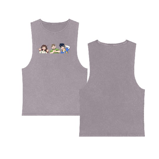 We are family Double Sided Mineral Wash Tank Tops