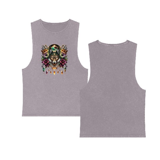 Celestial Canine Enchantment Double Sided Mineral Wash Tank Tops