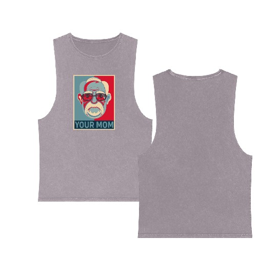 Funny Sigmund Freud Psychology Psychologist Double Sided Mineral Wash Tank Tops
