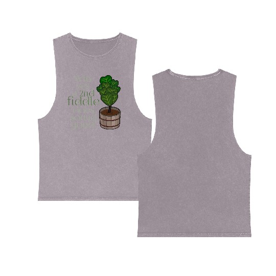 2nd fiddle... leaf fig Double Sided Mineral Wash Tank Tops