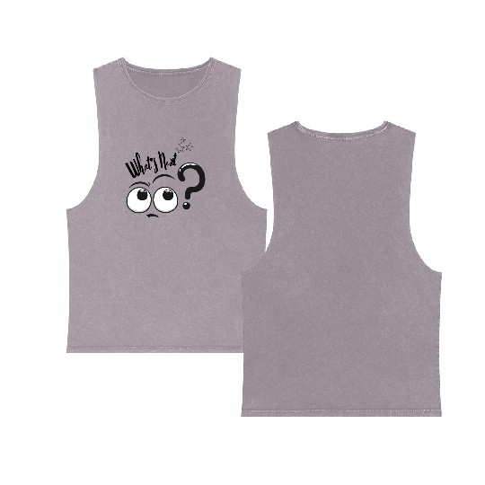 What's Next? - A Double Sided Mineral Wash Tank Tops for Curious Minds