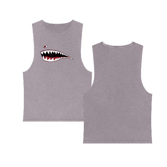 p-51 mustangs p-40 warhawks Double Sided Mineral Wash Tank Tops