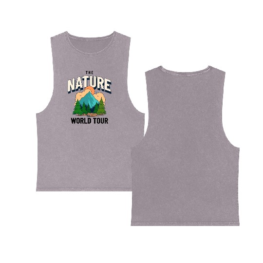 The Nature World Tour Double Sided Mineral Wash Tank Tops