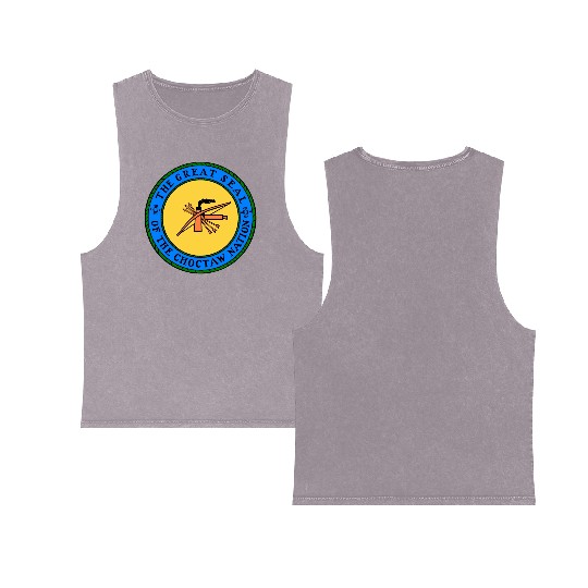 The Great Seal of Choctaw Nation of Oklahoma Double Sided Mineral Wash Tank Tops
