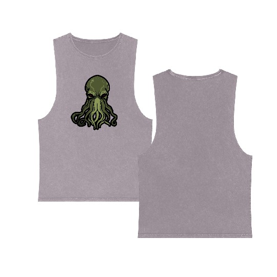 Cthulhu! The Stars are finally right! Double Sided Mineral Wash Tank Tops