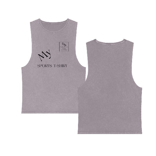 "My Sports Double Sided Mineral Wash Tank Tops" Beautiful Nerd by Tavia Linen