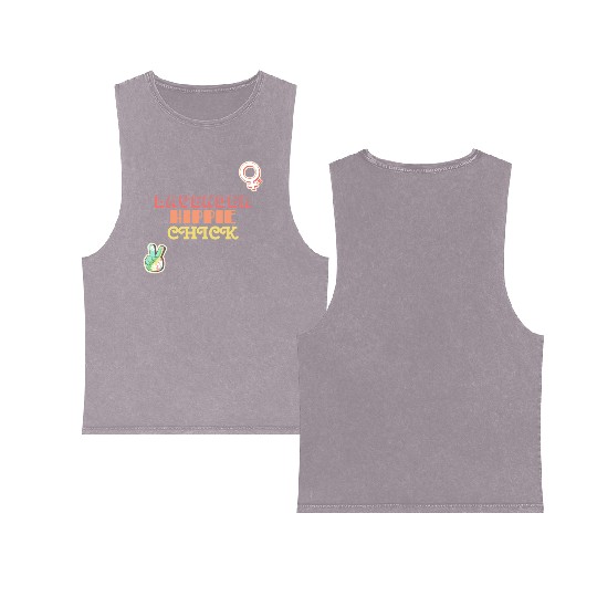 Aromatherapy Lavender Hippie Chick Double Sided Mineral Wash Tank Tops