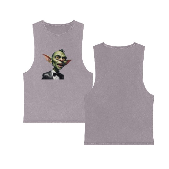 Green Goblin with Tuxedo Double Sided Mineral Wash Tank Tops