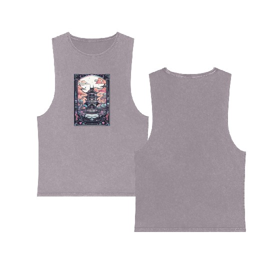 Paradise landscape for those who love landscape an Double Sided Mineral Wash Tank Tops