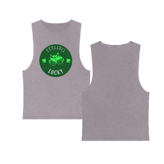 Feeling Lucky Double Sided Mineral Wash Tank Tops