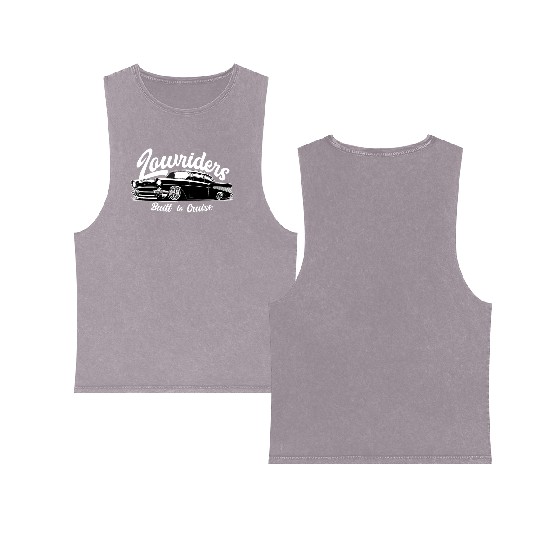 Built to Cruise - Classic Lowrider Tribute Double Sided Mineral Wash Tank Tops