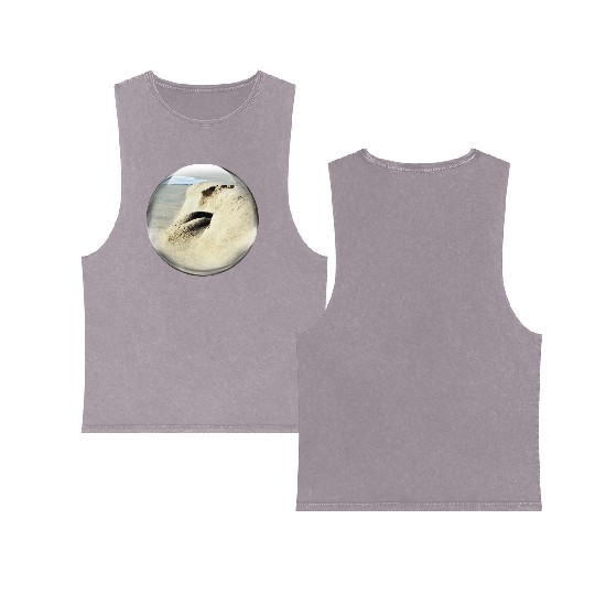 Life in a Bubble Collection-Bottoms Up Face First Double Sided Mineral Wash Tank Tops