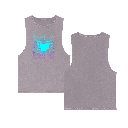 Sweet Tea Retro Double Sided Mineral Wash Tank Tops