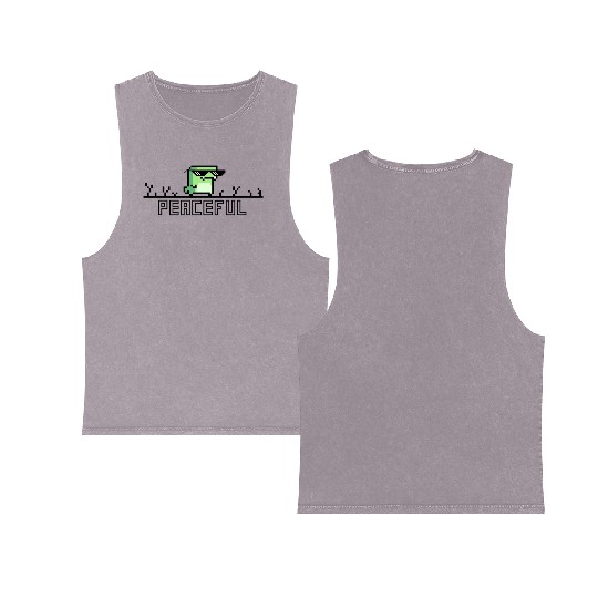 Peaceful rex Double Sided Mineral Wash Tank Tops