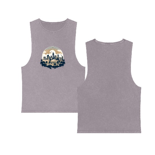 Los Angeles - City of Angels Double Sided Mineral Wash Tank Tops